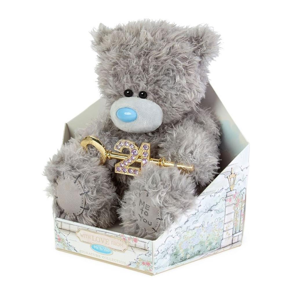 9" 21st Birthday Key Me to You Bear Extra Image 1